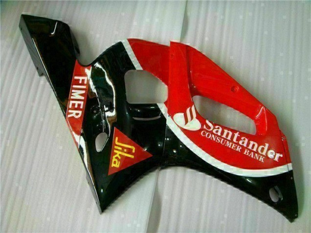 1998-2002 Rot Schwarz Yamaha YZF R6 Motorrad Verkleidung 1998-2002 Rot Schwarz Yamaha YZF R6 Motorrad Verkleidung