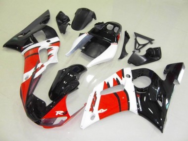 1998-2002 Rot Weiß Schwarz Yamaha YZF R6 Motorrad Verkleidungen