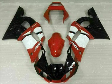 1998-2002 Rot Weiß Yamaha YZF R6 Motorrad Verkleidung