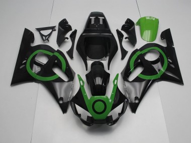 1998-2002 Schwarz Grün Kreis Yamaha YZF R6 Motorrad Verkleidung