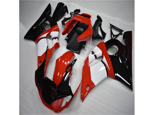 1998-2002 Schwarz Weiß Yamaha YZF R6 Motorrad Verkleidung 1998-2002 Schwarz Weiß Yamaha YZF R6 Motorrad Verkleidung