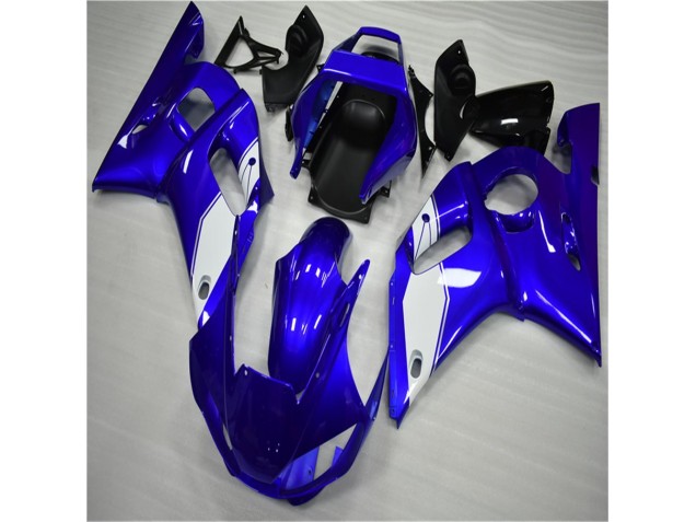 1998-2002 Weiß Blau Yamaha YZF R6 Motorrad Verkleidung 1998-2002 Weiß Blau Yamaha YZF R6 Motorrad Verkleidung