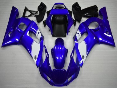 1998-2002 Weiß Blau Yamaha YZF R6 Motorrad Verkleidung