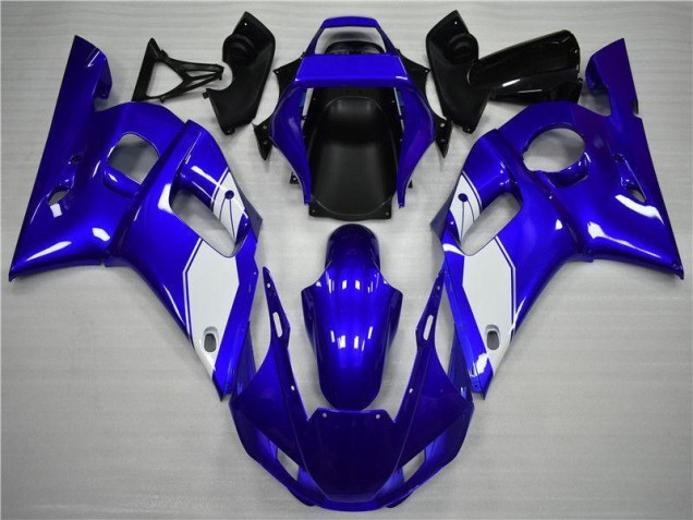 1998-2002 Weiß Blau Yamaha YZF R6 Motorrad Verkleidung 1998-2002 Weiß Blau Yamaha YZF R6 Motorrad Verkleidung