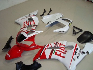 1998-2002 Weiß Rot Fiat Motul Acer Yamaha YZF R6 Motorrad Verkleidung