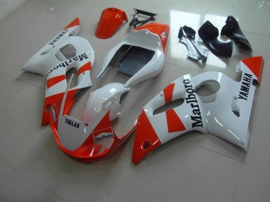 1998-2002 Weiß Rot Marlboro Yamaha YZF R6 Motorrad Verkleidung