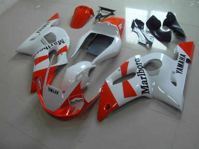 1998-2002 Weiß Rot Marlboro Yamaha YZF R6 Motorrad Verkleidung 1998-2002 Weiß Rot Marlboro Yamaha YZF R6 Motorrad Verkleidung