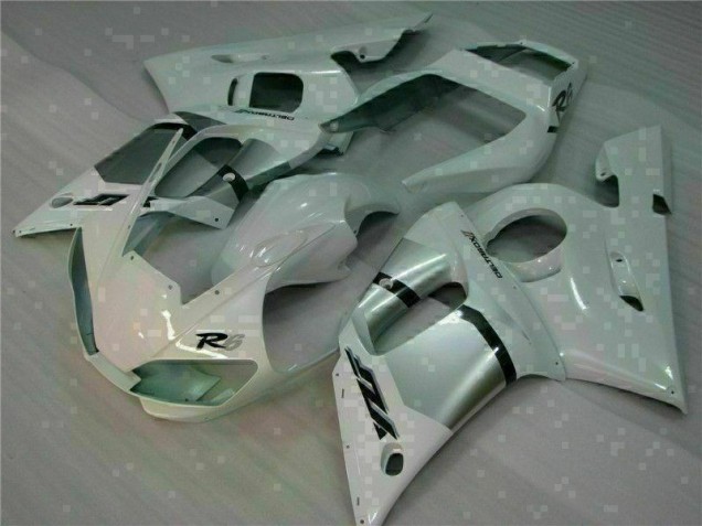 1998-2002 Weiß Yamaha YZF R6 Motorrad Verkleidung 1998-2002 Weiß Yamaha YZF R6 Motorrad Verkleidung
