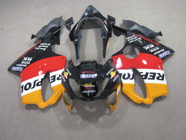 1999-2000 Rot Schwarz Repsol Honda CBR600 F4 Motorrad Verkleidung 1999-2000 Rot Schwarz Repsol Honda CBR600 F4 Motorrad Verkleidung