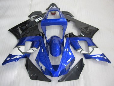 2000-2001 Blau Schwarz Weiß Yamaha YZF R1 Motorrad Verkleidungen