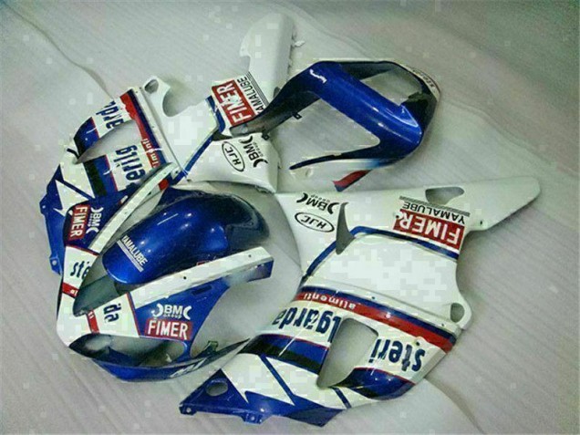 2000-2001 Blau Weiß Yamaha YZF R1 Motorrad Vollverkleidung 2000-2001 Blau Weiß Yamaha YZF R1 Motorrad Vollverkleidung