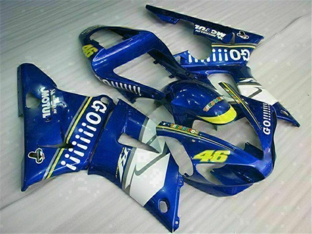 2000-2001 Blau Yamaha YZF R1 Motorrad Vollverkleidung & Plastik 2000-2001 Blau Yamaha YZF R1 Motorrad Vollverkleidung & Plastik