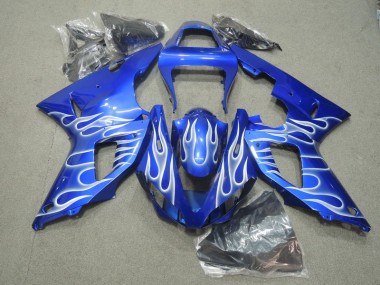 2000-2001 Blau weiße Flamme Yamaha YZF R1 Motorrad Verkleidung