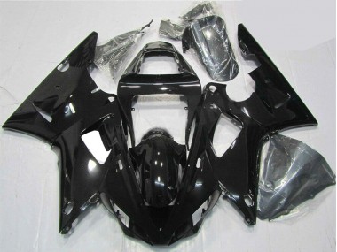 2000-2001 Glänzend Schwarz Yamaha YZF R1 Motorrad Verkleidung