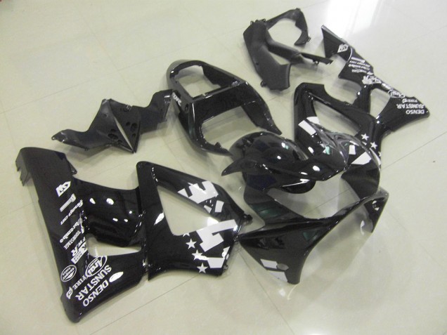 2000-2001 Glänzend Schwarz mit Stern Honda CBR900RR 929 Motorrad Verkleidung