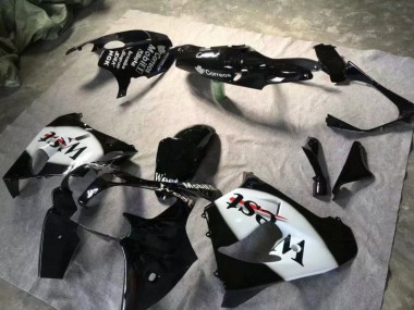 2000-2001 Glänzend schwarz weiß Kawasaki ZX9R Motorrad Verkleidung