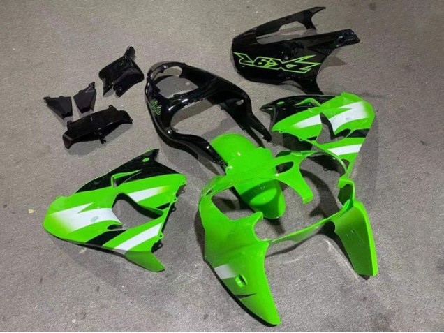 2000-2001 Grün Glänzend Schwarz Kawasaki ZX9R Motorrad Verkleidung