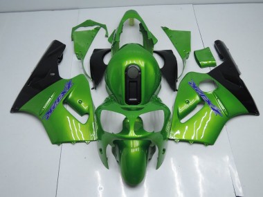2000-2001 Grün und Schwarz Kawasaki ZX12R Motorrad Verkleidung