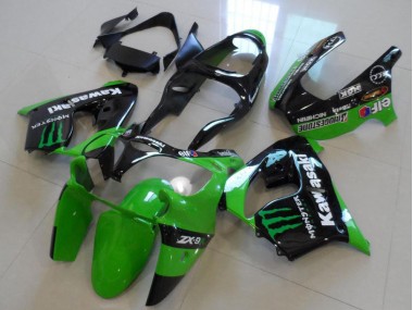 2000-2001 Grünes Monster Kawasaki ZX9R Motorrad Verkleidung