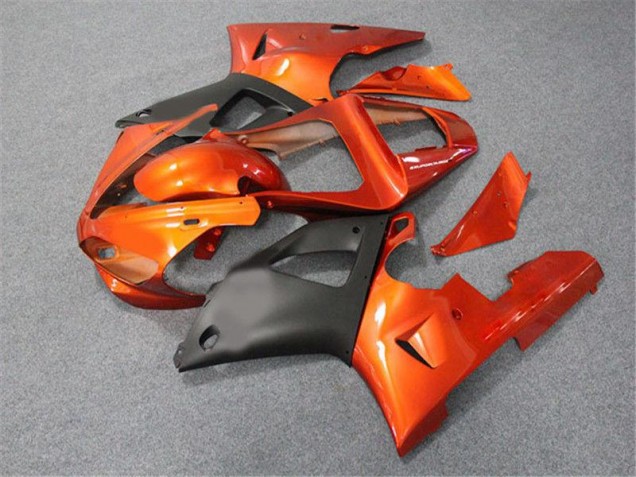 2000-2001 Orange Schwarz Yamaha YZF R1 Motorrad Verkleidung 2000-2001 Orange Schwarz Yamaha YZF R1 Motorrad Verkleidung