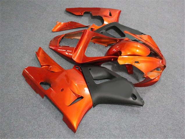 2000-2001 Orange Schwarz Yamaha YZF R1 Motorrad Verkleidung 2000-2001 Orange Schwarz Yamaha YZF R1 Motorrad Verkleidung