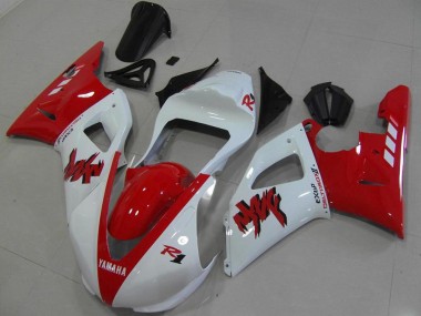 2000-2001 Rot Weiß Rennen Yamaha YZF R1 Motorrad Verkleidung