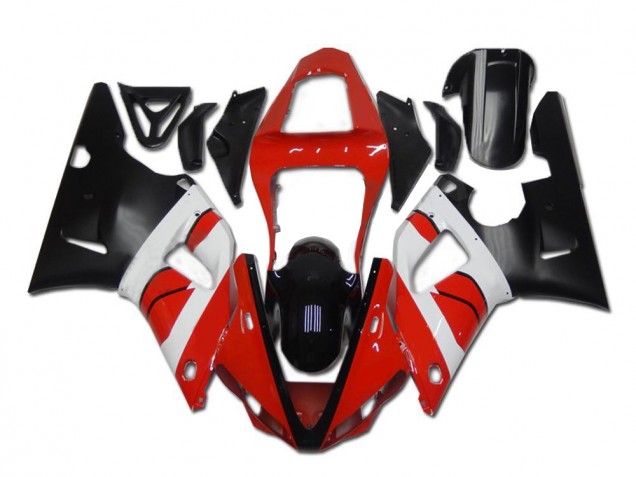 2000-2001 Rot Weiß Schwarz Yamaha YZF R1 Motorrad Verkleidung 2000-2001 Rot Weiß Schwarz Yamaha YZF R1 Motorrad Verkleidung