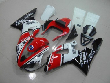 2000-2001 Rot glänzend Schwarz Yamaha YZF R1 Motorrad Verkleidung