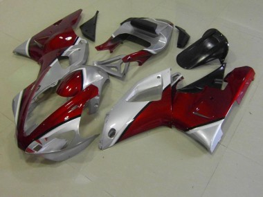 2000-2001 Rot und Silber Yamaha YZF R1 Motorrad Verkleidung