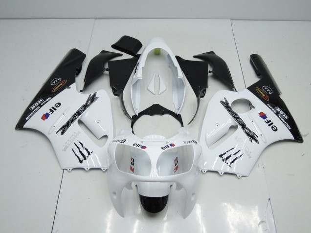 2000-2001 Weiß Monster Kawasaki ZX12R Motorrad Verkleidung 2000-2001 Weiß Monster Kawasaki ZX12R Motorrad Verkleidung