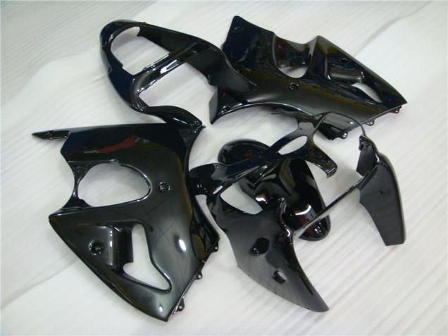 2000-2002 Glänzend Schwarz Kawasaki ZX6R Motorrad Verkleidung