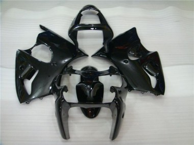 2000-2002 Glänzend Schwarz Kawasaki ZX6R Motorrad Verkleidung