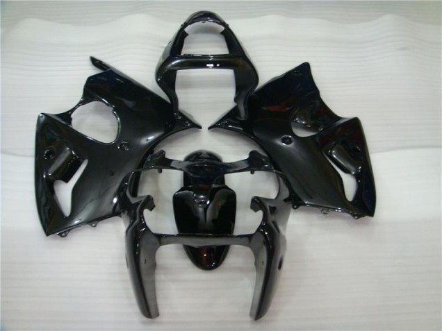 2000-2002 Glänzend Schwarz Kawasaki ZX6R Motorrad Verkleidung