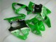 2000-2002 Grün Schwarz Kawasaki ZX6R Motorrad Verkleidungen