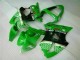 2000-2002 Grün Schwarz Kawasaki ZX6R Motorrad Verkleidungen
