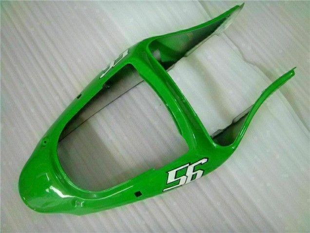 2000-2002 Grün Schwarz Kawasaki ZX6R Motorrad Verkleidungen