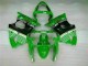 2000-2002 Grün Schwarz Kawasaki ZX6R Motorrad Verkleidungen