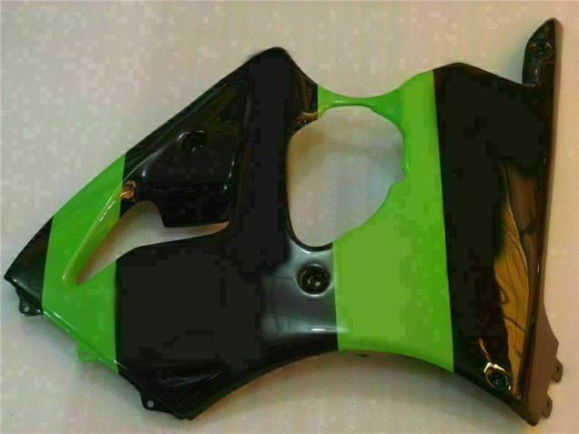 2000-2002 Grün Schwarz Kawasaki ZX6R Motorrad Vollverkleidung & Plastik 2000-2002 Grün Schwarz Kawasaki ZX6R Motorrad Vollverkleidung & Plastik