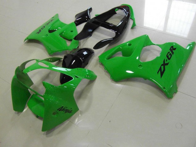 2000-2002 Grün Schwarzer Schwanz Kawasaki ZX6R Motorrad Verkleidung 2000-2002 Grün Schwarzer Schwanz Kawasaki ZX6R Motorrad Verkleidung