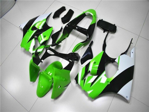 2000-2002 Grün Weiß Schwarz Kawasaki ZX6R Motorrad Verkleidung 2000-2002 Grün Weiß Schwarz Kawasaki ZX6R Motorrad Verkleidung