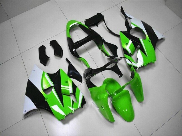 2000-2002 Grün Weiß Schwarz Kawasaki ZX6R Motorrad Verkleidung 2000-2002 Grün Weiß Schwarz Kawasaki ZX6R Motorrad Verkleidung