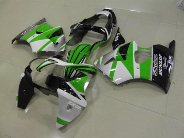 2000-2002 Grün weiße Streifen Kawasaki ZX6R Motorrad Verkleidung