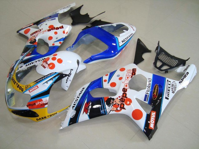 2000-2002 Pepe Phone Suzuki GSXR 1000 Motorrad Verkleidung 2000-2002 Pepe Phone Suzuki GSXR 1000 Motorrad Verkleidung