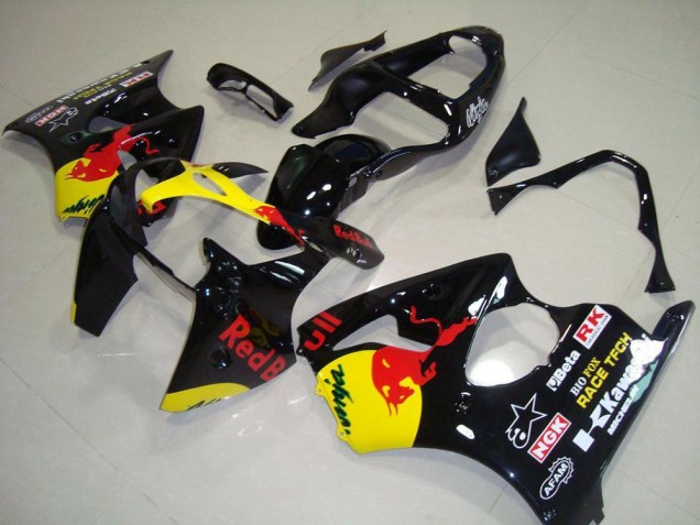 2000-2002 Rot Bull Kawasaki ZX6R Motorrad Verkleidung 2000-2002 Rot Bull Kawasaki ZX6R Motorrad Verkleidung
