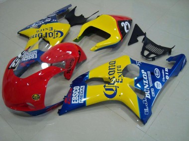2000-2002 Rot Gelb Blau Corona Rennen Suzuki GSXR 1000 Motorrad Verkleidung
