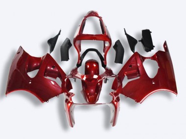 2000-2002 Rot Kawasaki ZX6R Motorrad Verkleidungen