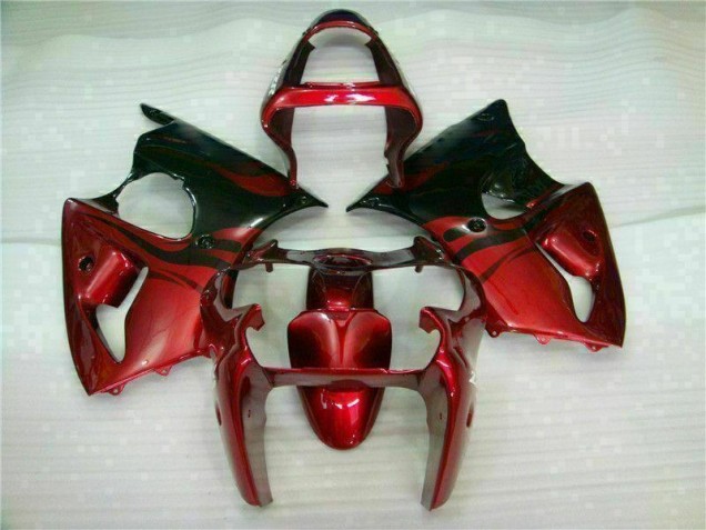 2000-2002 Rot Schwarz Kawasaki ZX6R Motorrad Verkleidung 2000-2002 Rot Schwarz Kawasaki ZX6R Motorrad Verkleidung