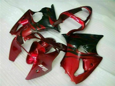 2000-2002 Rot Schwarz Kawasaki ZX6R Motorrad Verkleidung