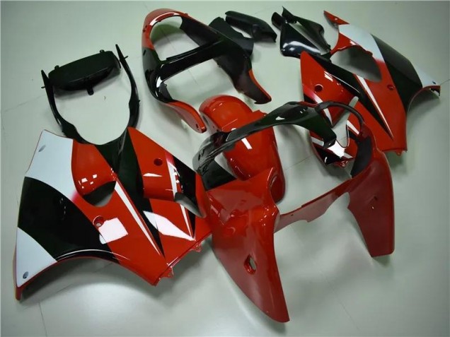 2000-2002 Rot Schwarz Weiß Kawasaki ZX6R Motorrad Verkleidung 2000-2002 Rot Schwarz Weiß Kawasaki ZX6R Motorrad Verkleidung