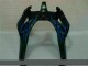 2000-2002 Schwarz mit Blaur Flamme Kawasaki ZX6R Motorrad Verkleidung 2000-2002 Schwarz mit Blaur Flamme Kawasaki ZX6R Motorrad Verkleidung